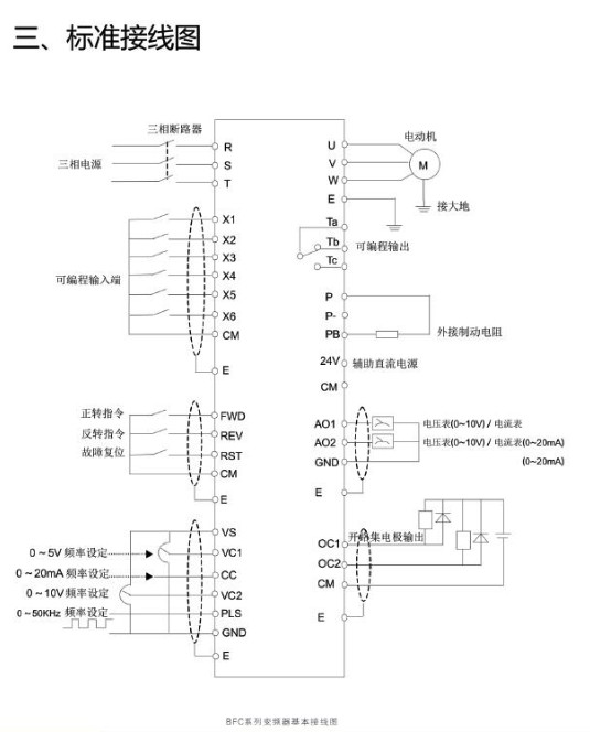 变频器标准接线图